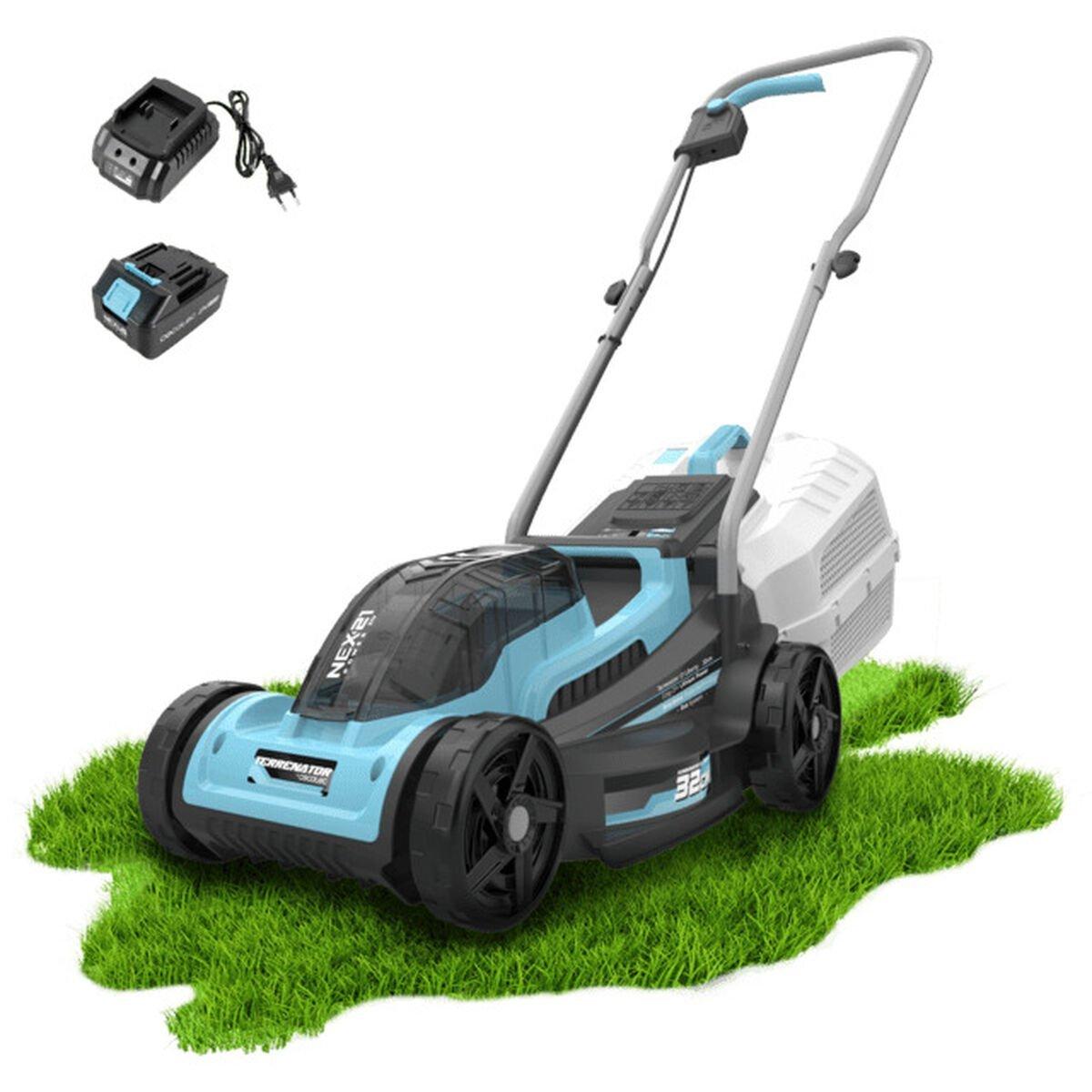 Cecotec Cortacésped de batería E1 Liberty 20V 32cm Brushless 30L altura regulable 3en1