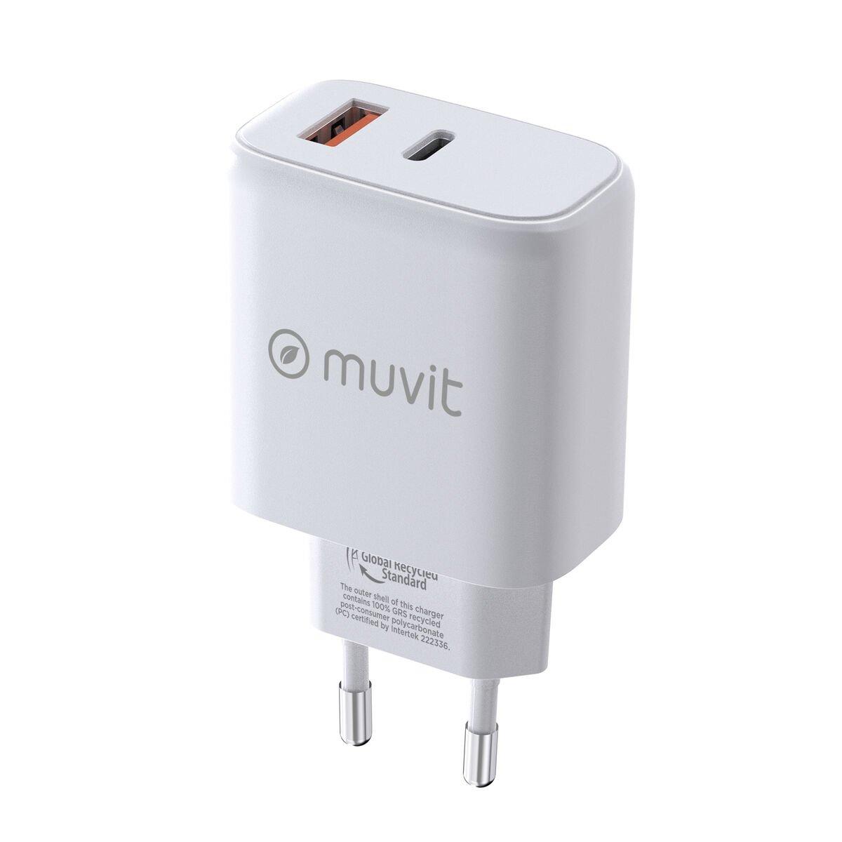 Cargador de Pared Muvit for Change MCD320 Blanco 18 W