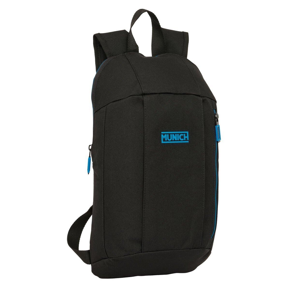 Mochila Escolar Munich Road Azul Negro 22 x 39 x 10 cm