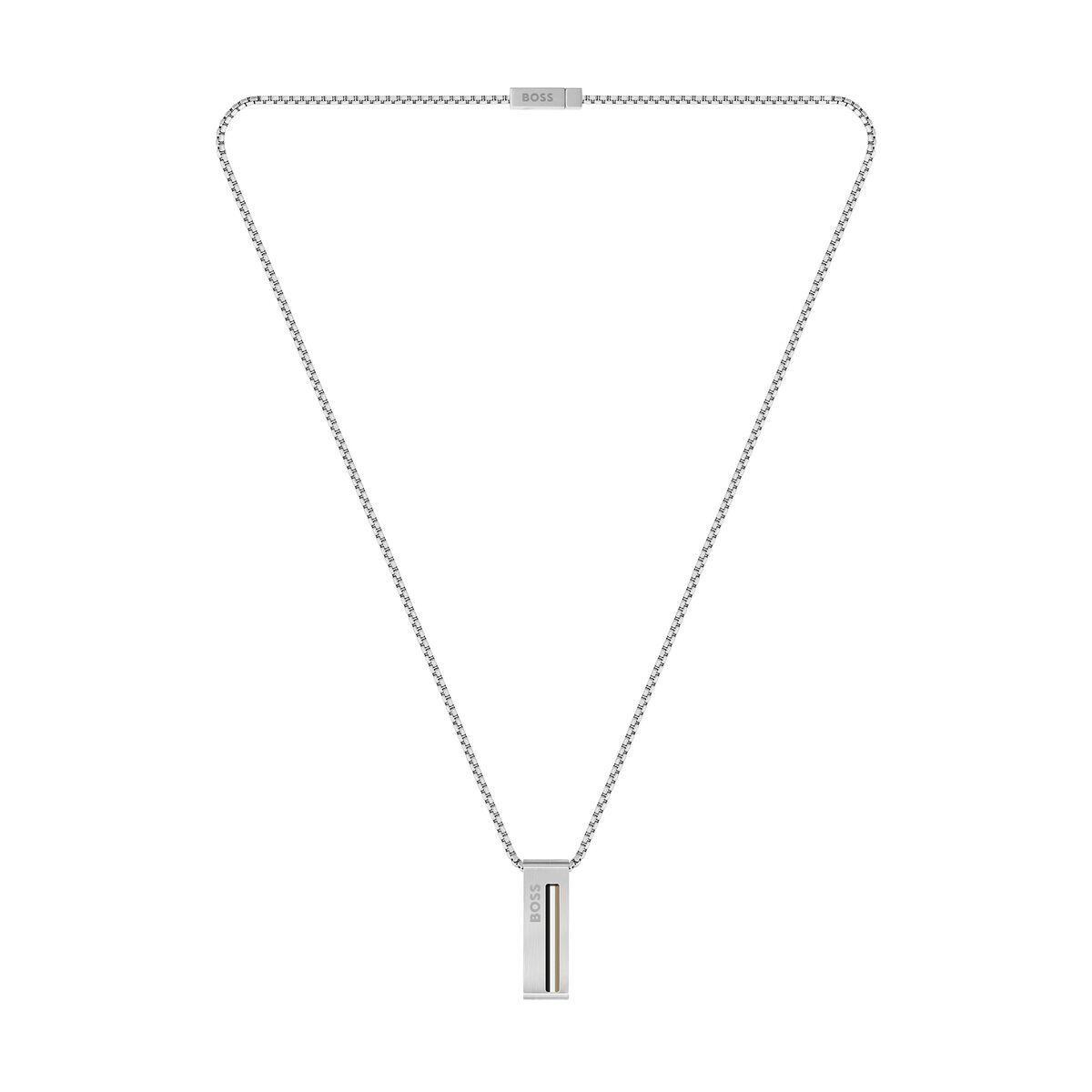 Collar Hombre Hugo Boss 1580361 Plateado