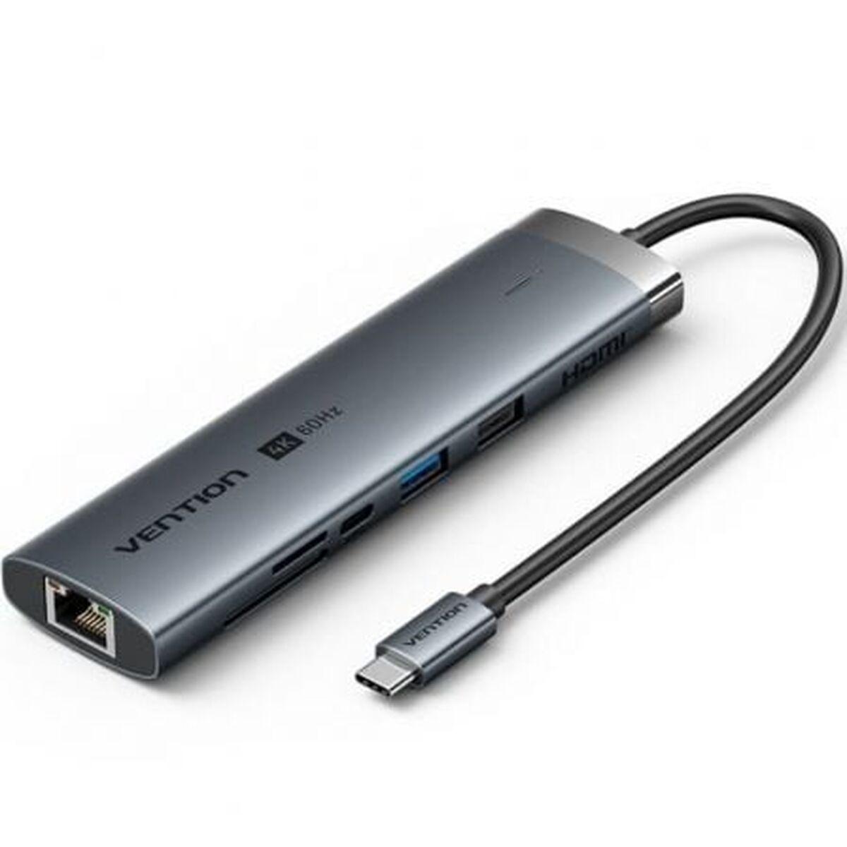 Hub USB-C Vention TGUHB Gris