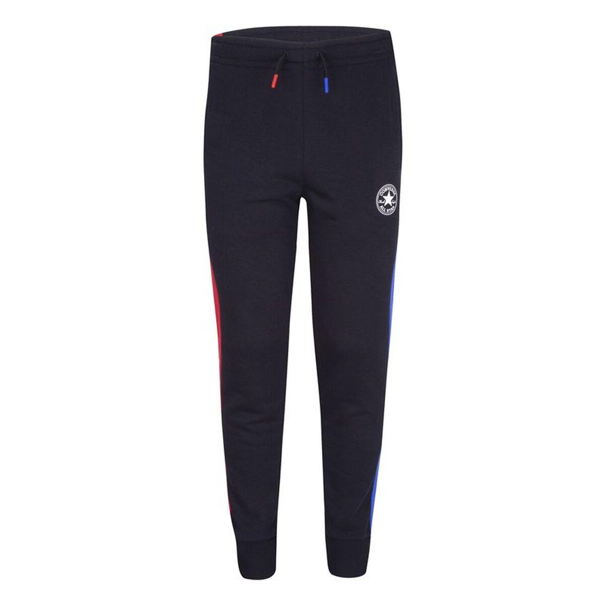 Pantalón Largo Deportivo Converse Throwback Side Stripe Negro