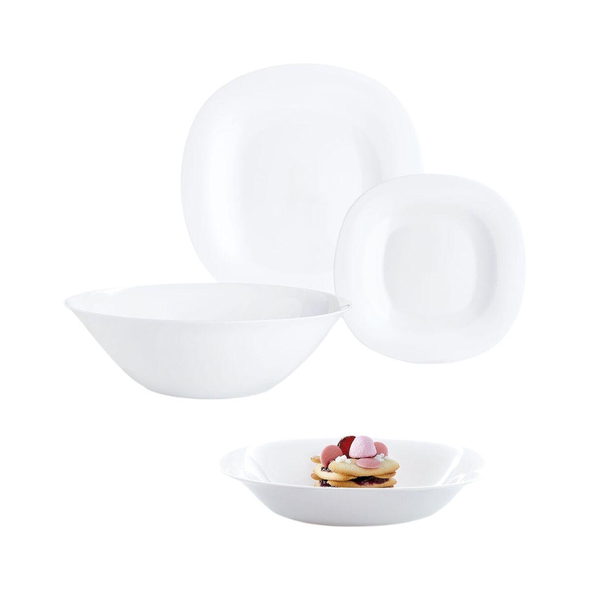 Vajilla Luminarc Carine Blanco Blanco Vidrio 19 piezas