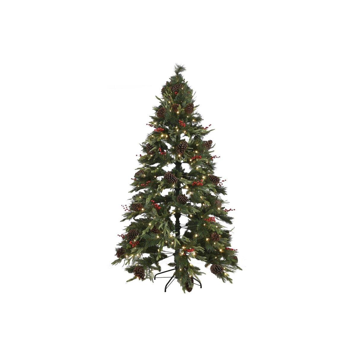 Árbol de Navidad Home ESPRIT Rojo Verde PVC 120 x 120 x 210 cm