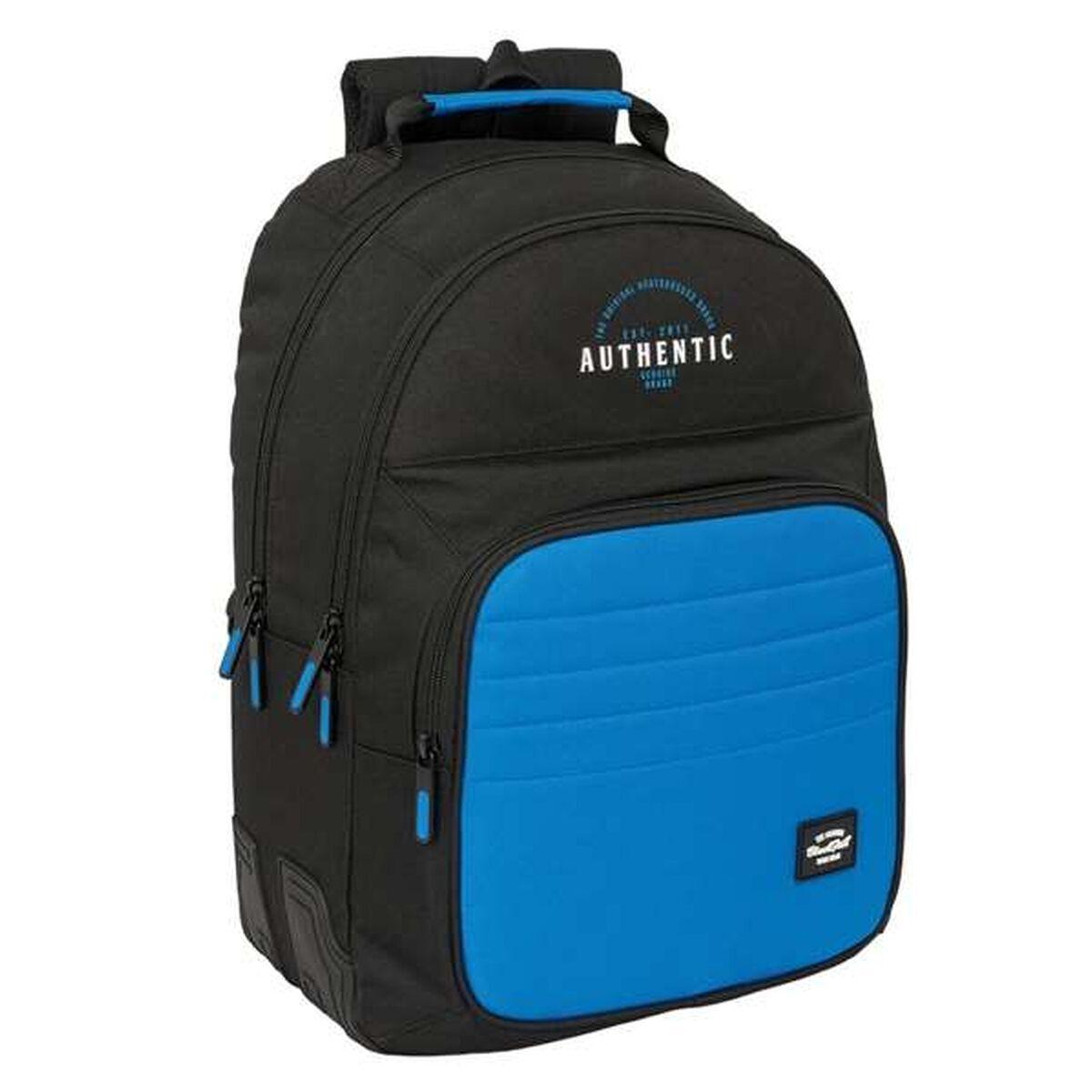 Mochila Escolar BlackFit8 Underground Azul Negro 32 x 42 x 15 cm