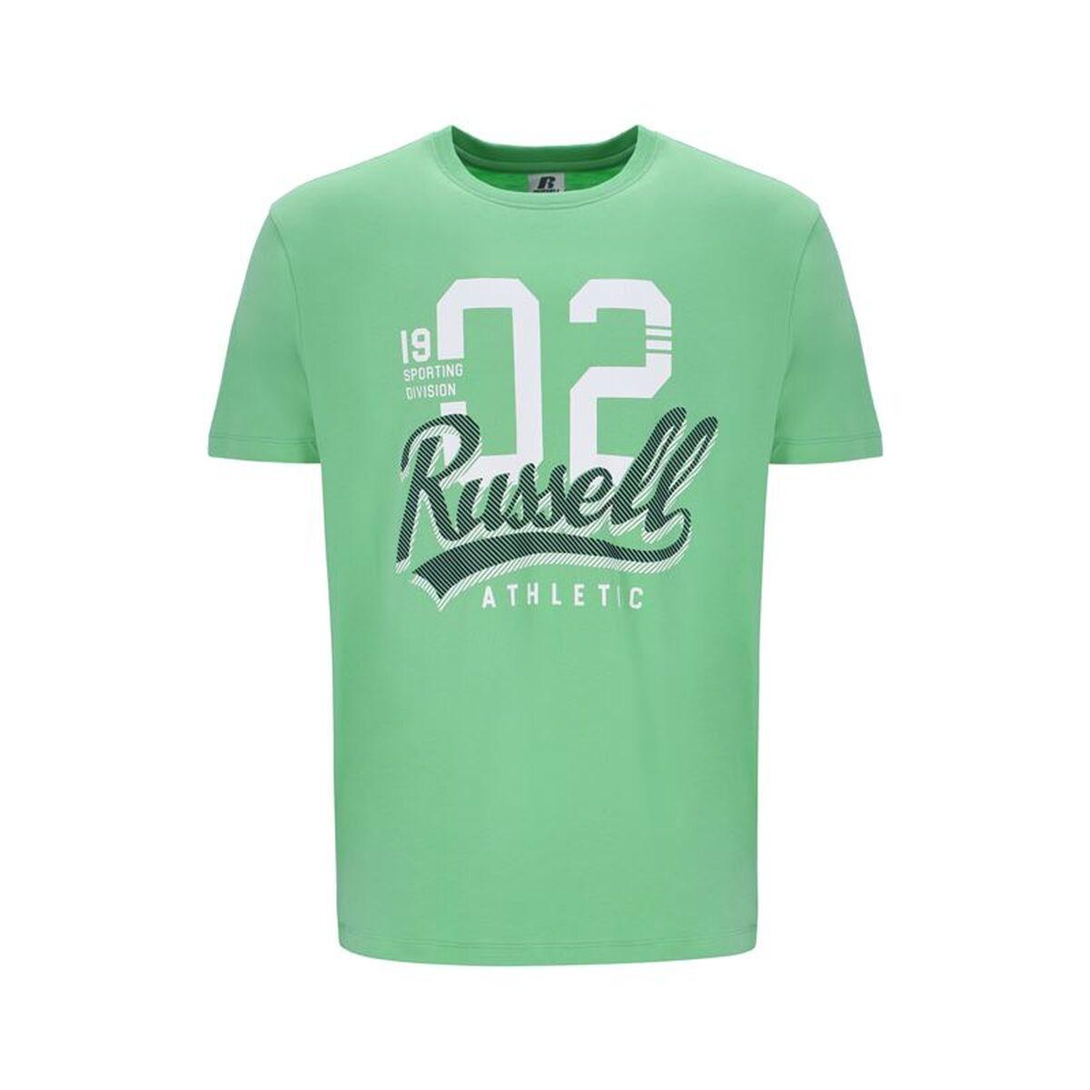 Camiseta de Manga Corta Hombre Russell Athletic Amt A30101 Verde Claro