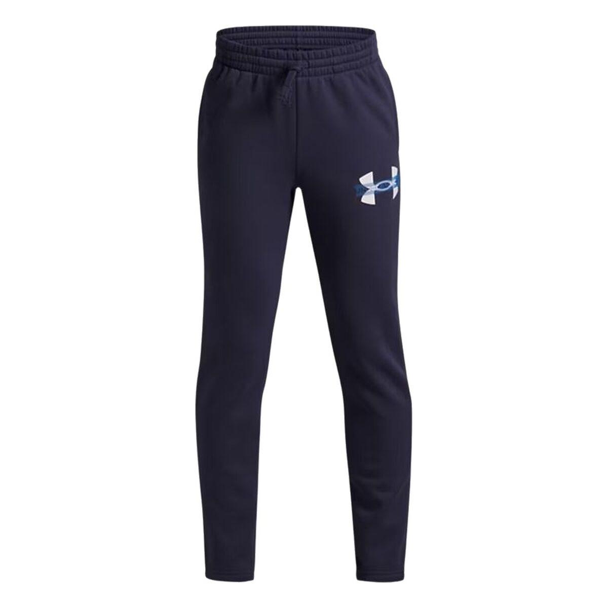 Pantalón Deportivo Infantil Under Armour Rival Flc Cblck Grphc Jgr Negro