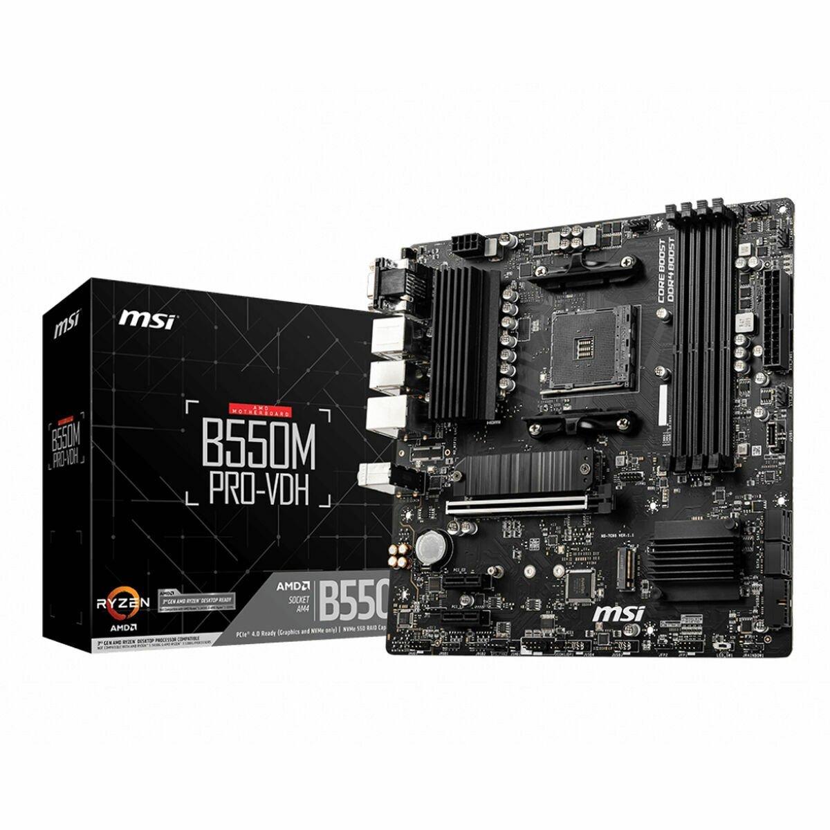 Placa Base MSI B550M PRO-VDH AMD B550 AMD AMD AM4