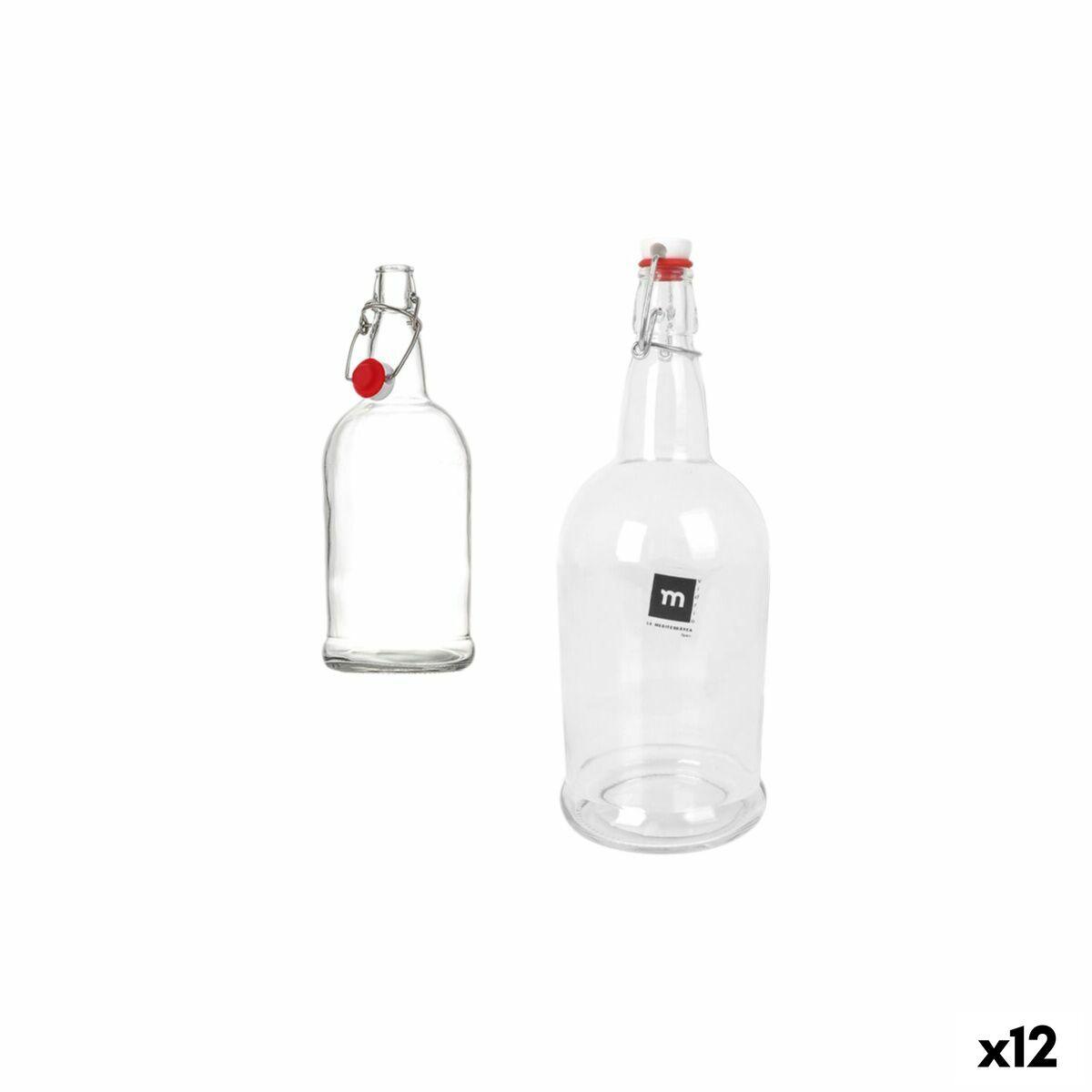 Botella de Cristal La Mediterránea 1 L (12 Unidades)