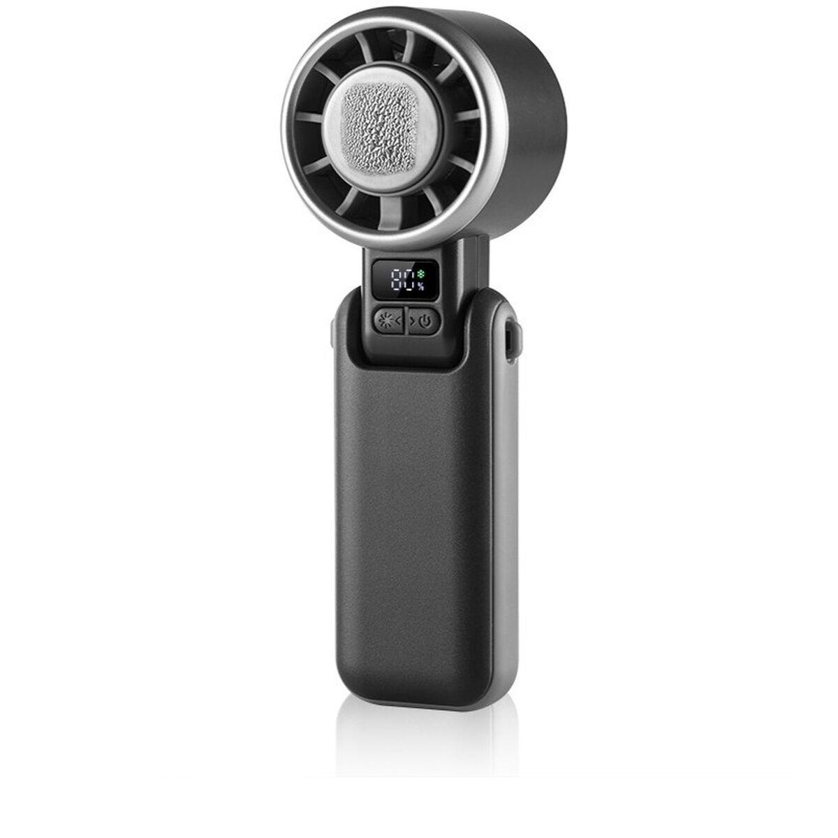 Mini Ventilador Portátil CristalRecord 85-026-00-008 Negro