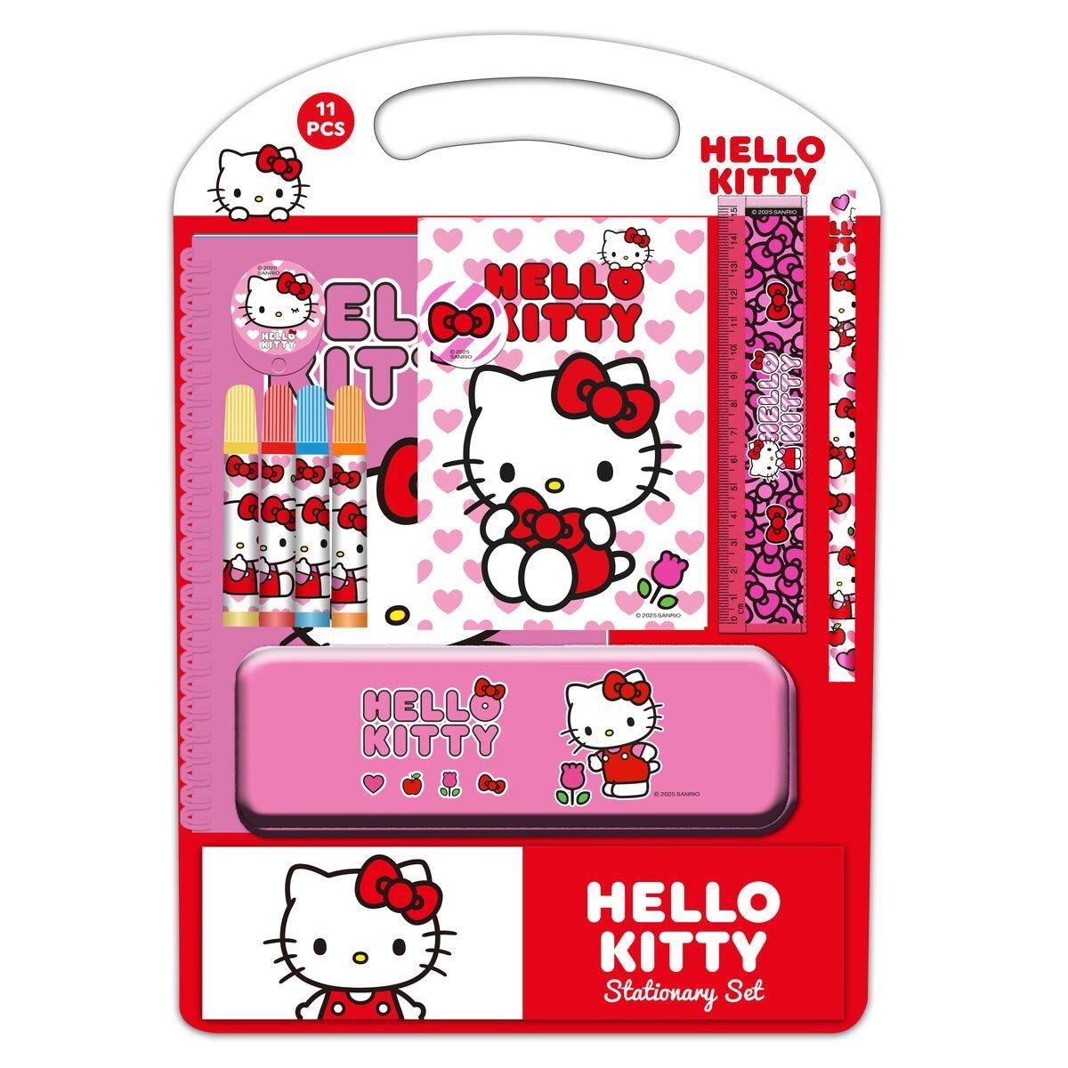 Set de Papelería Hello Kitty Iconic Blanco Rojo