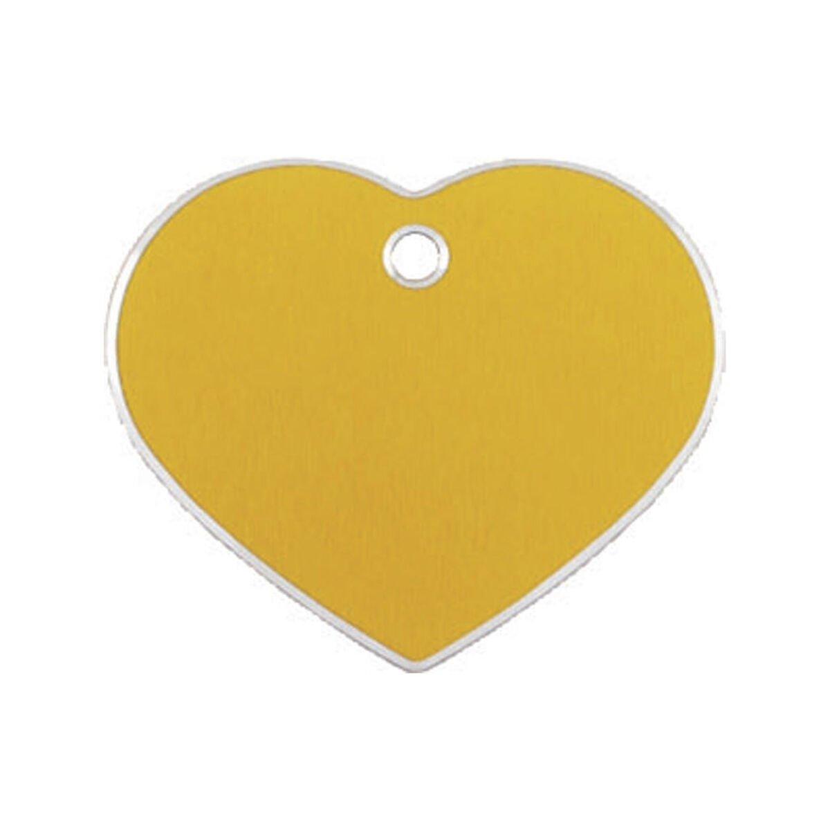 Placa identificativa para collar Imarc Hi Line Dorado Corazón Aluminio