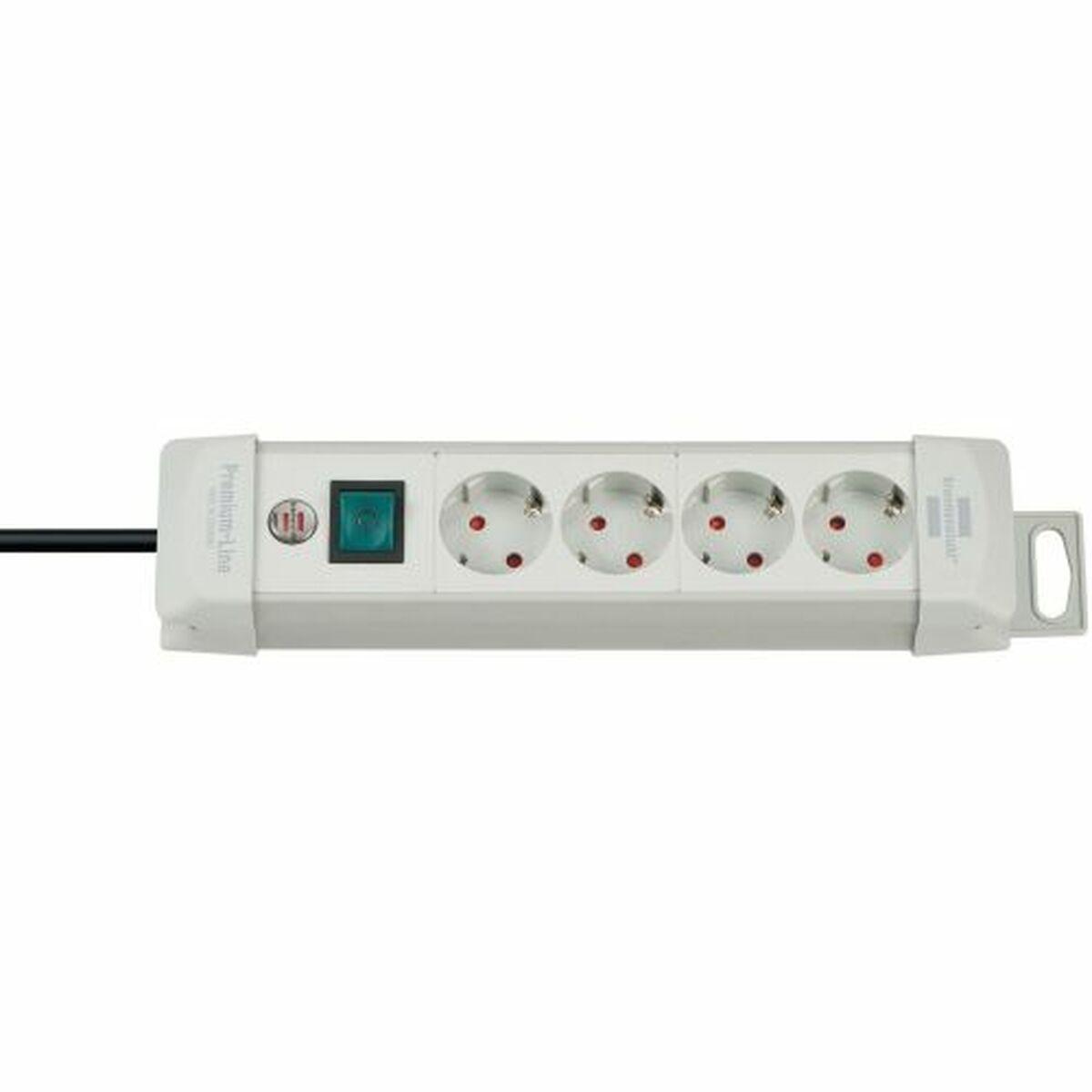 Regleta Enchufes 4 Tomas con interruptor Brennenstuhl Premium-Line 3600 W (1,8 m)