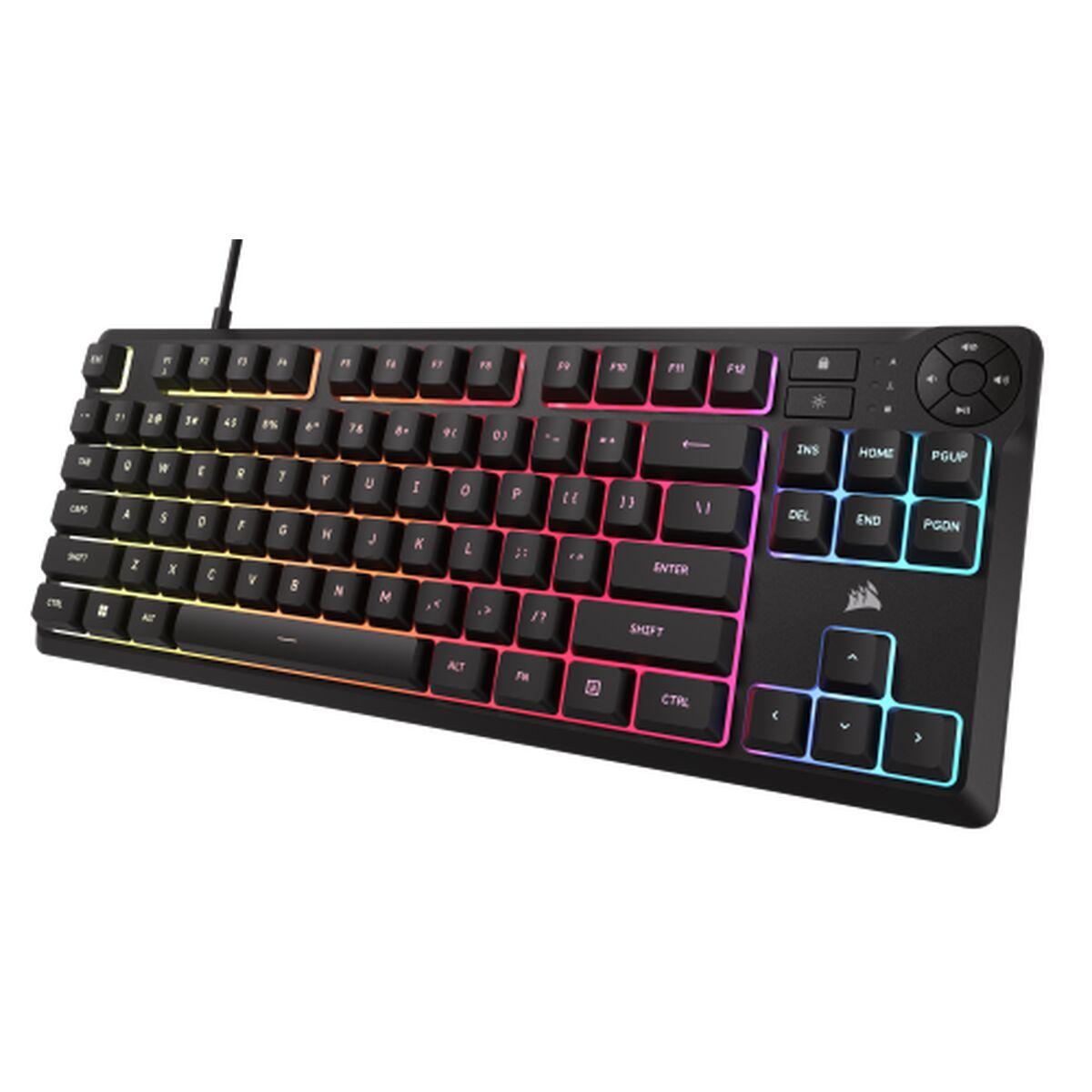 Teclado Corsair K55 CORE TKL Negro Qwerty Español