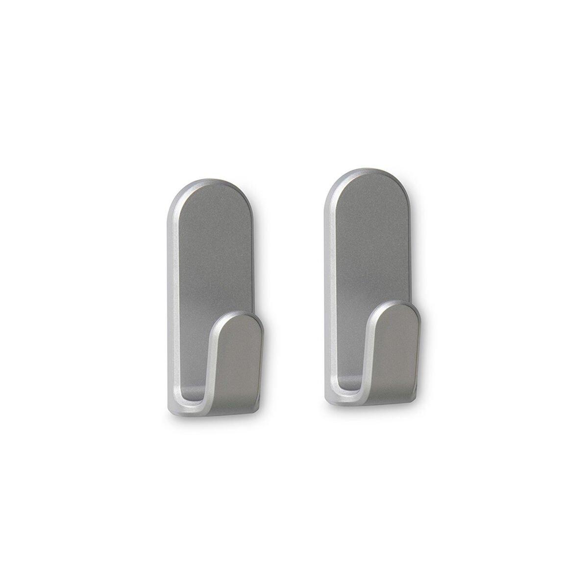 Gancho para colgar Inofix taga Plateado 1,5 Kg Adhesivo (2 Unidades)