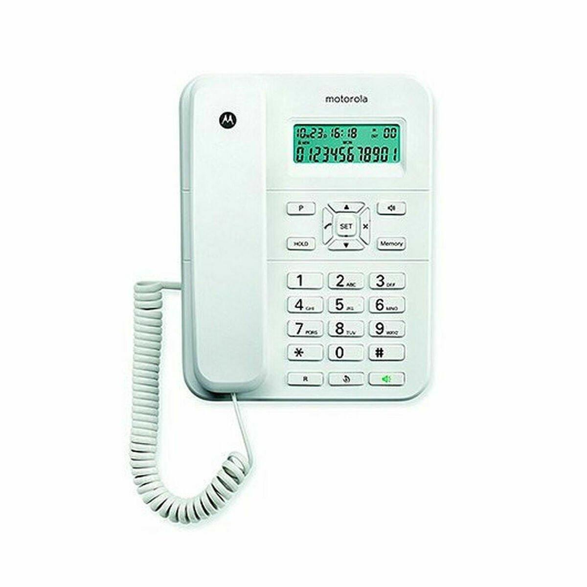 Teléfono Fijo Motorola Blanco