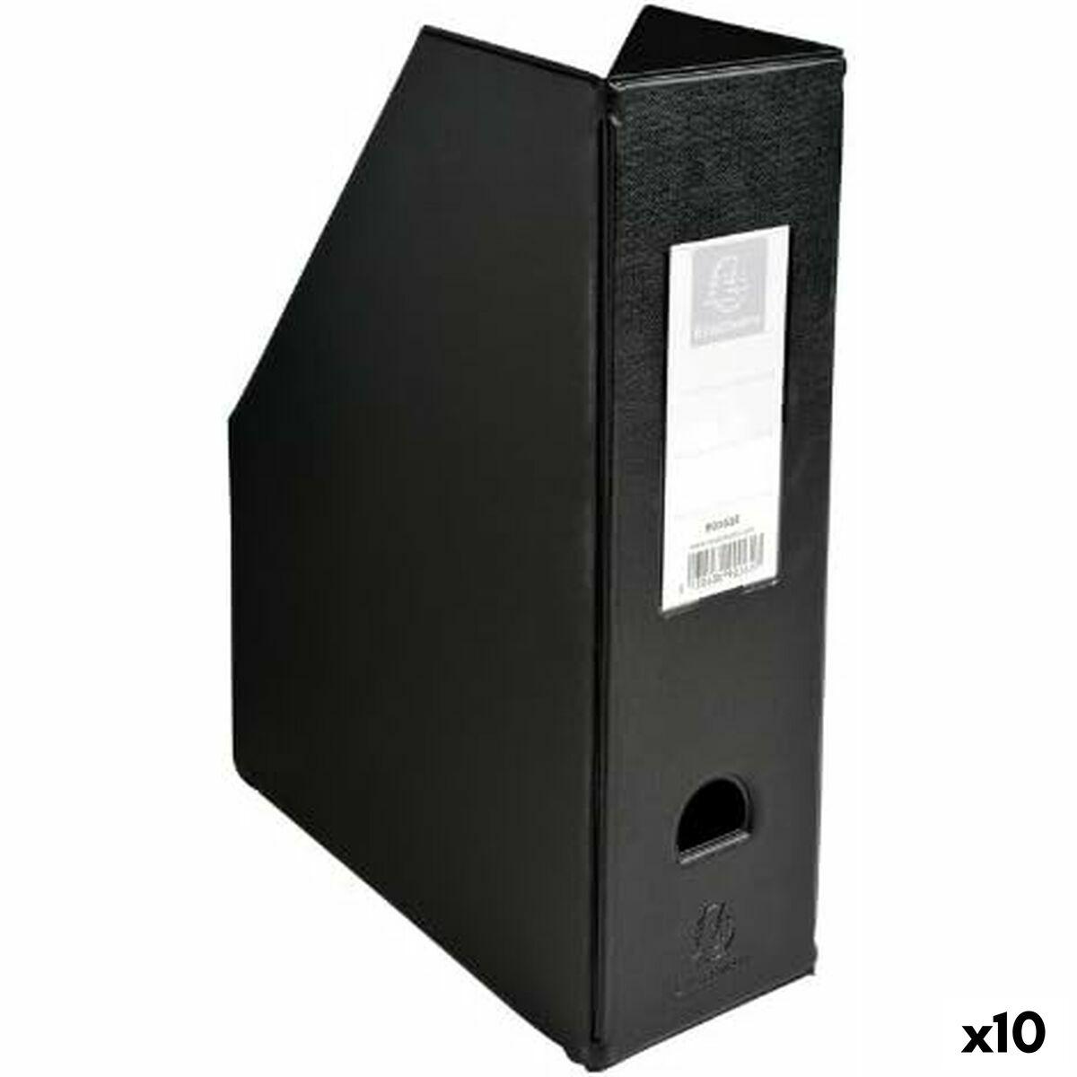 Revistero Exacompta Negro A4 PVC (10 Unidades)
