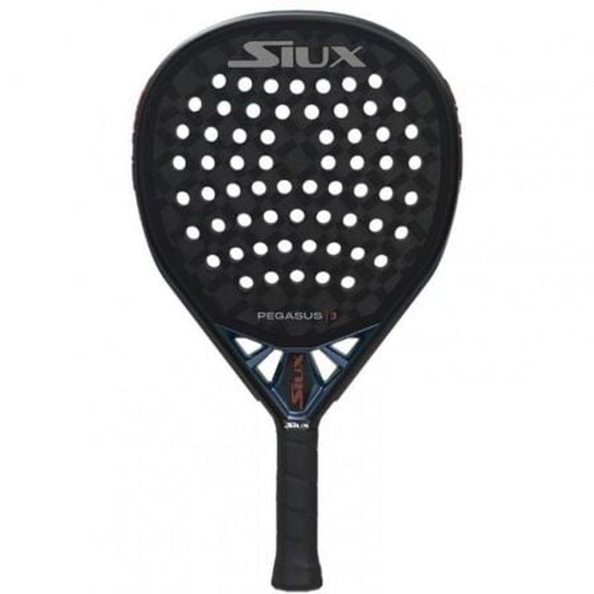 Pala de Pádel Siux Pegasus 3 2025 Azul Negro Fibra de carbono Carbono