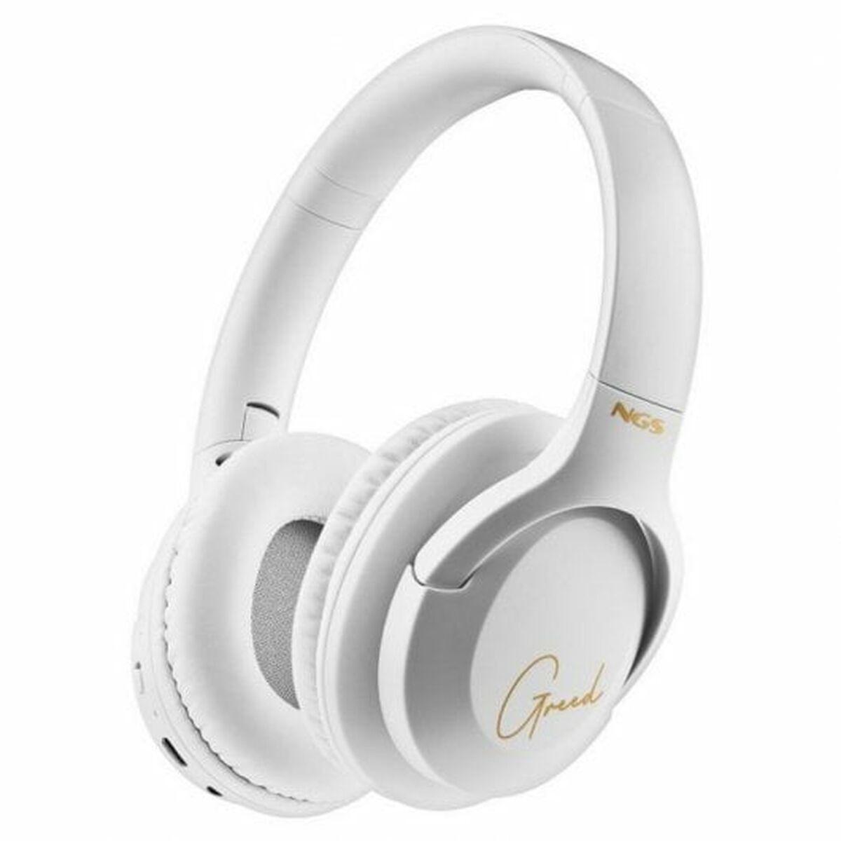 Auriculares Bluetooth con Micrófono NGS ARTICA GREED Blanco Negro