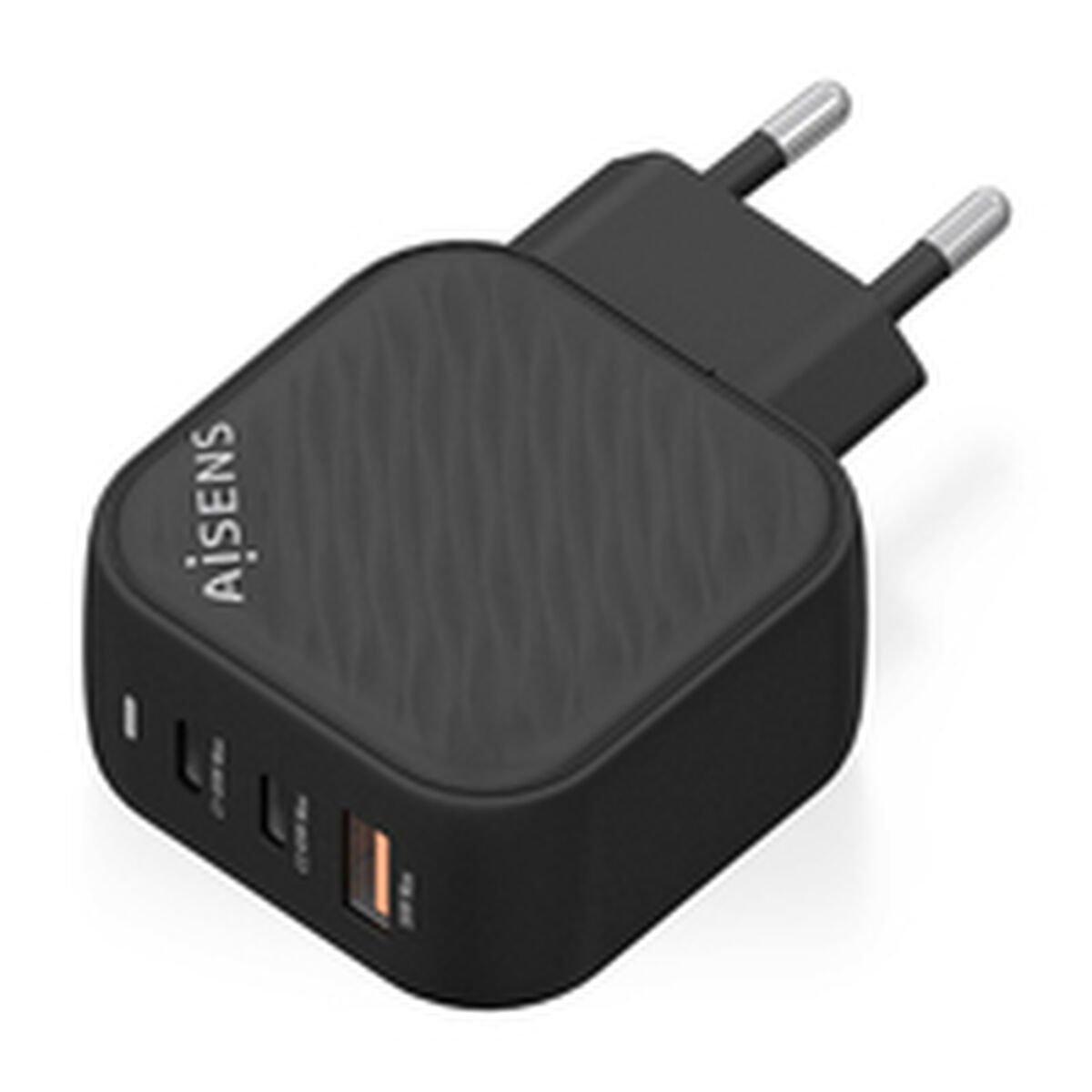 Cargador de Pared Aisens ASCH-65W3P027-BK Negro Multicolor 65 W