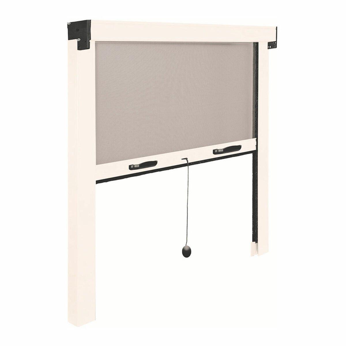 Mosquitera IRS Blanco 140 x 140 cm Aluminio Fibra de Vidrio Ventanas Enrollable