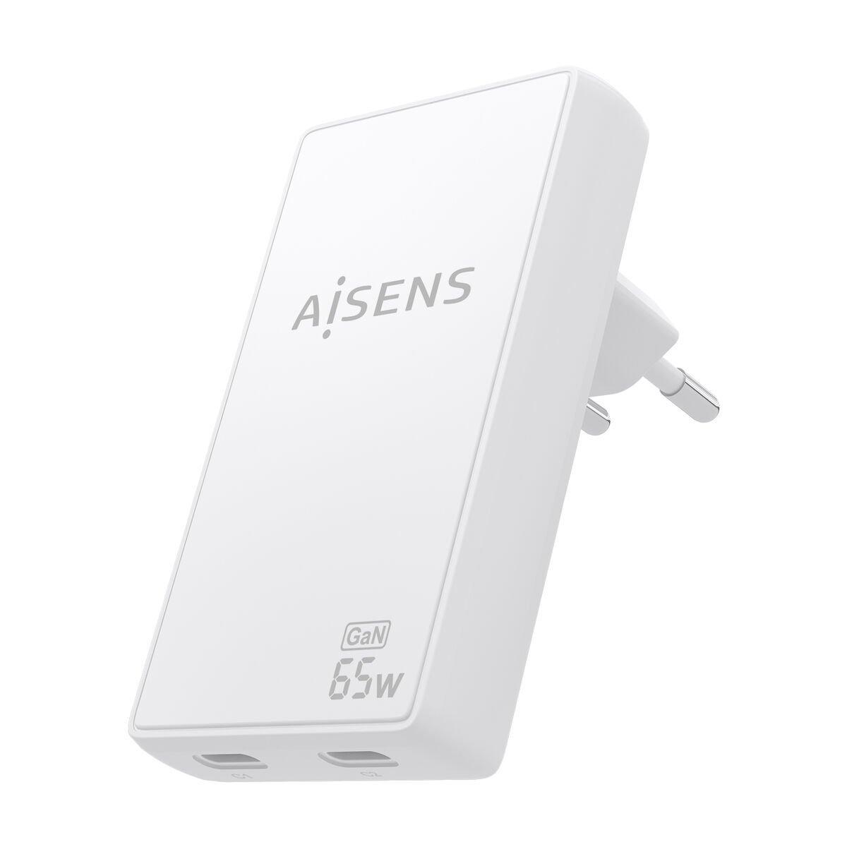 Cargador de Pared Aisens ASCH-65W2P077-W Blanco 65 W