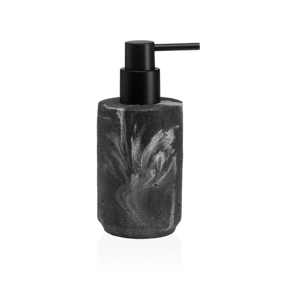 Dispensador de Jabón Versa Baikal Negro Resina 7 x 17,5 x 7 cm