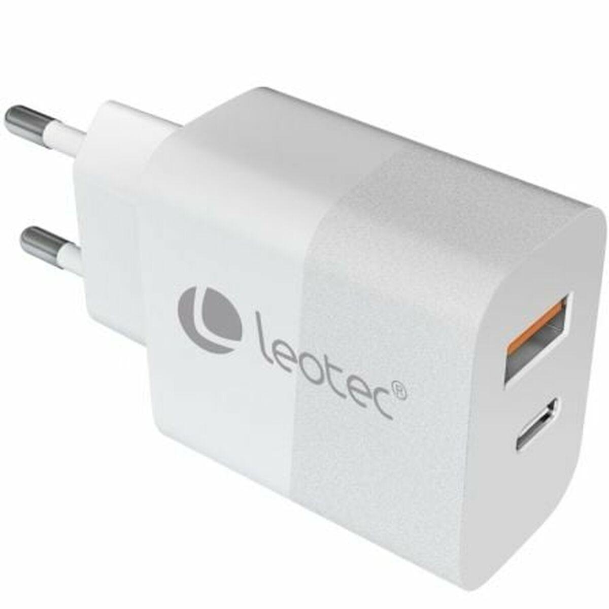 Cargador de Pared LEOTEC LECSPH30W2W Blanco 30 W
