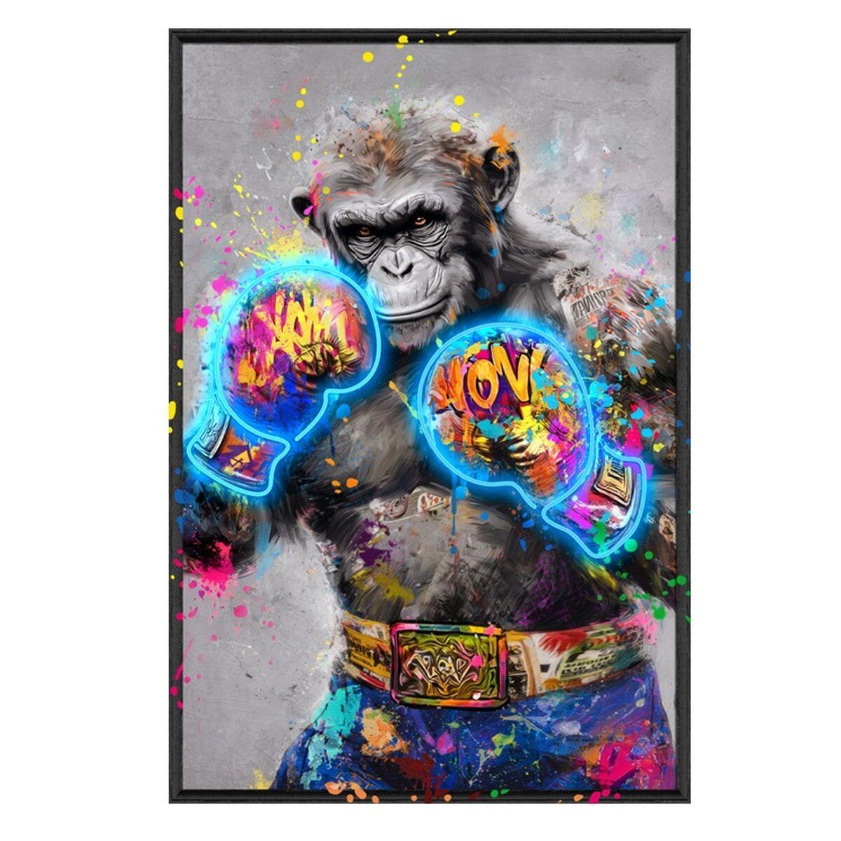 Lienzo Home ESPRIT Vintage Chimpancé 83 X 3,7 X 123 CM