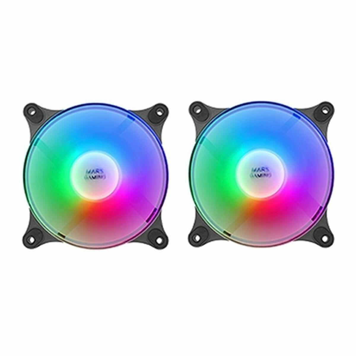 Ventilador de Caja Mars Gaming MF-DUO Ø 12 cm
