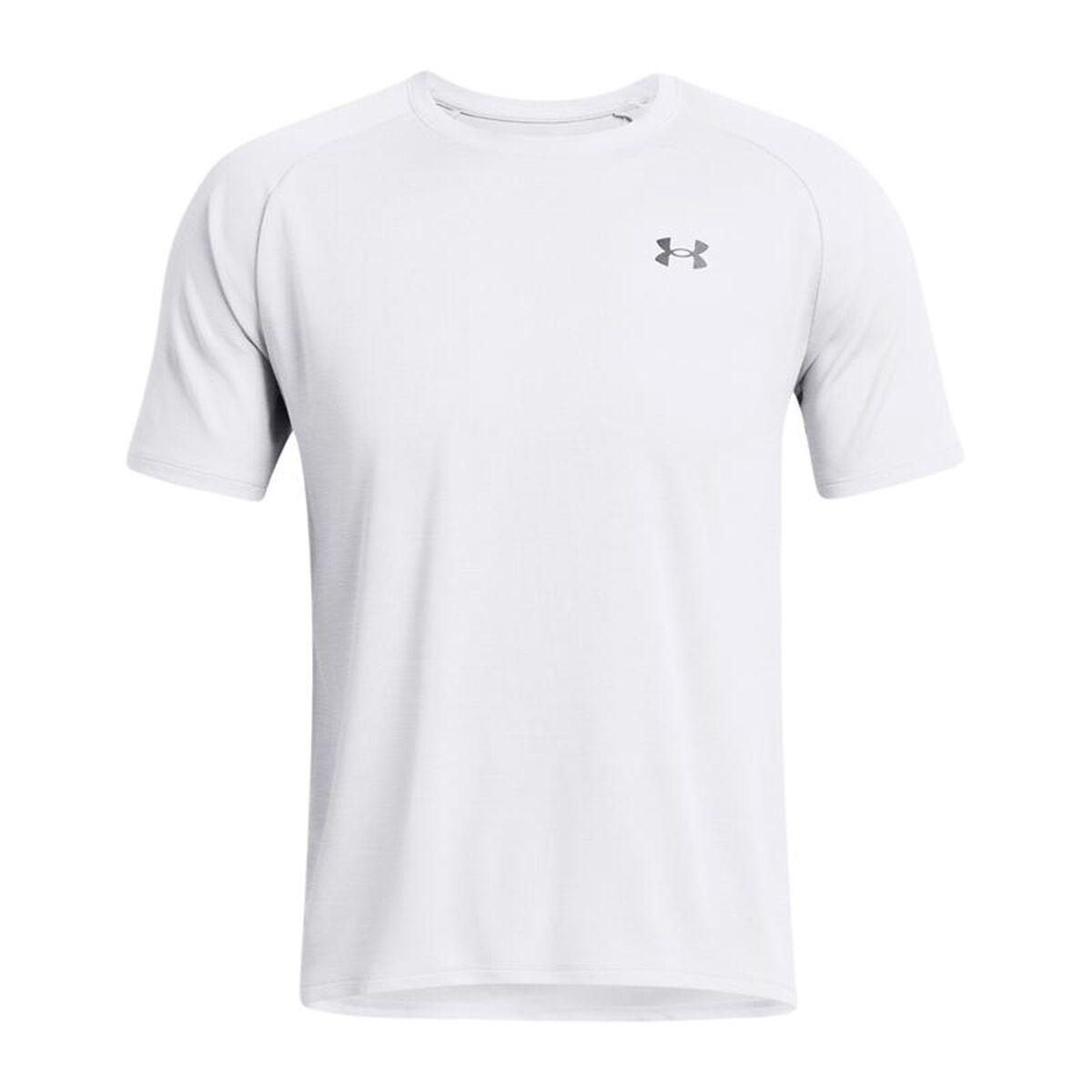 Camiseta de Manga Corta Hombre Under Armour Tech Textured Blanco