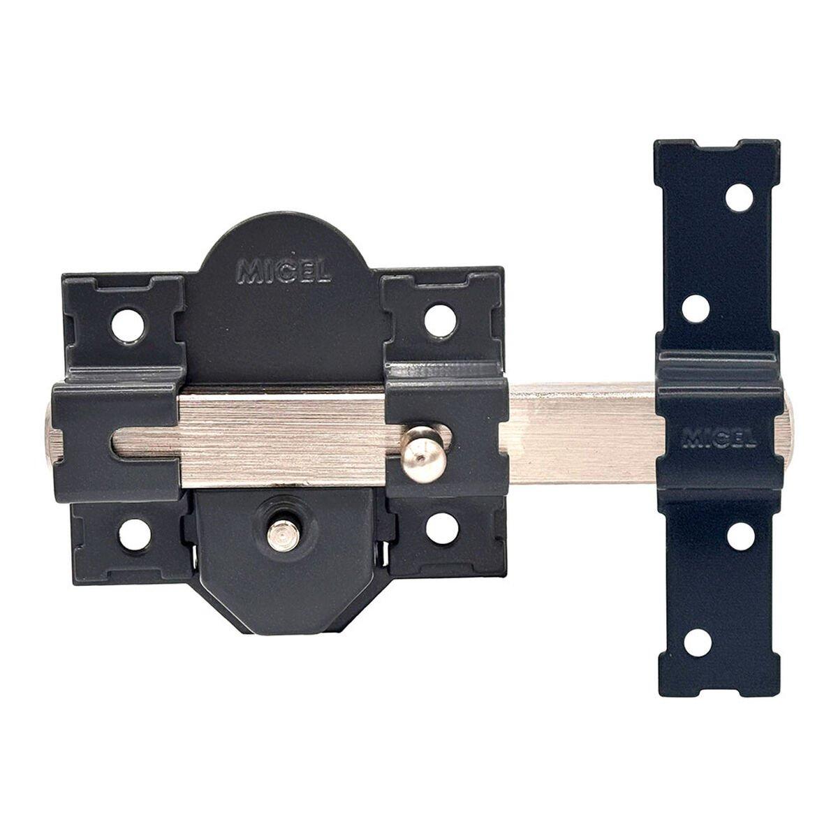 Cerrojo de seguridad Micel crr08 86b/70 Acero 70 mm Gris Sobreponer
