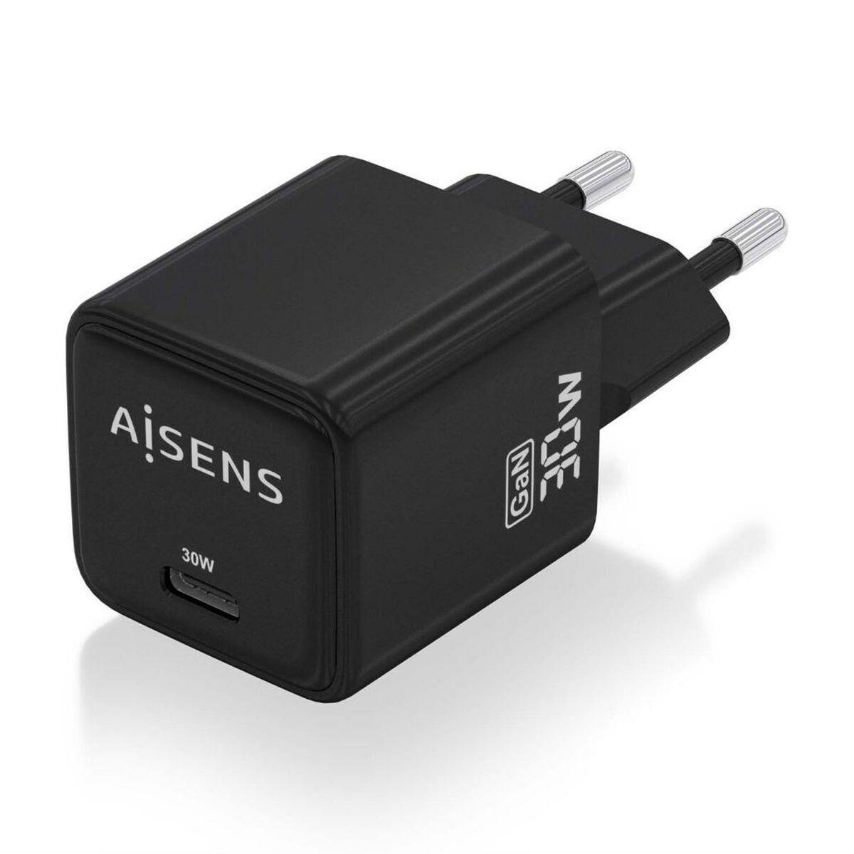 Cargador de Pared Aisens ASCH-30W1P036-BK Negro Multicolor 33 W
