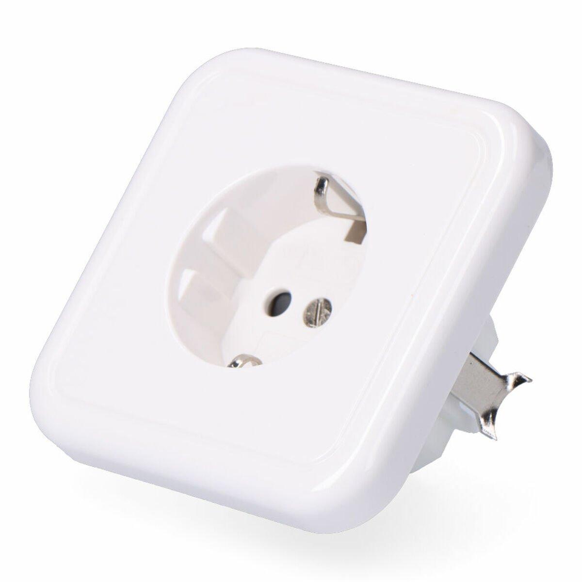 Base de enchufe F-line Blanco Schuko