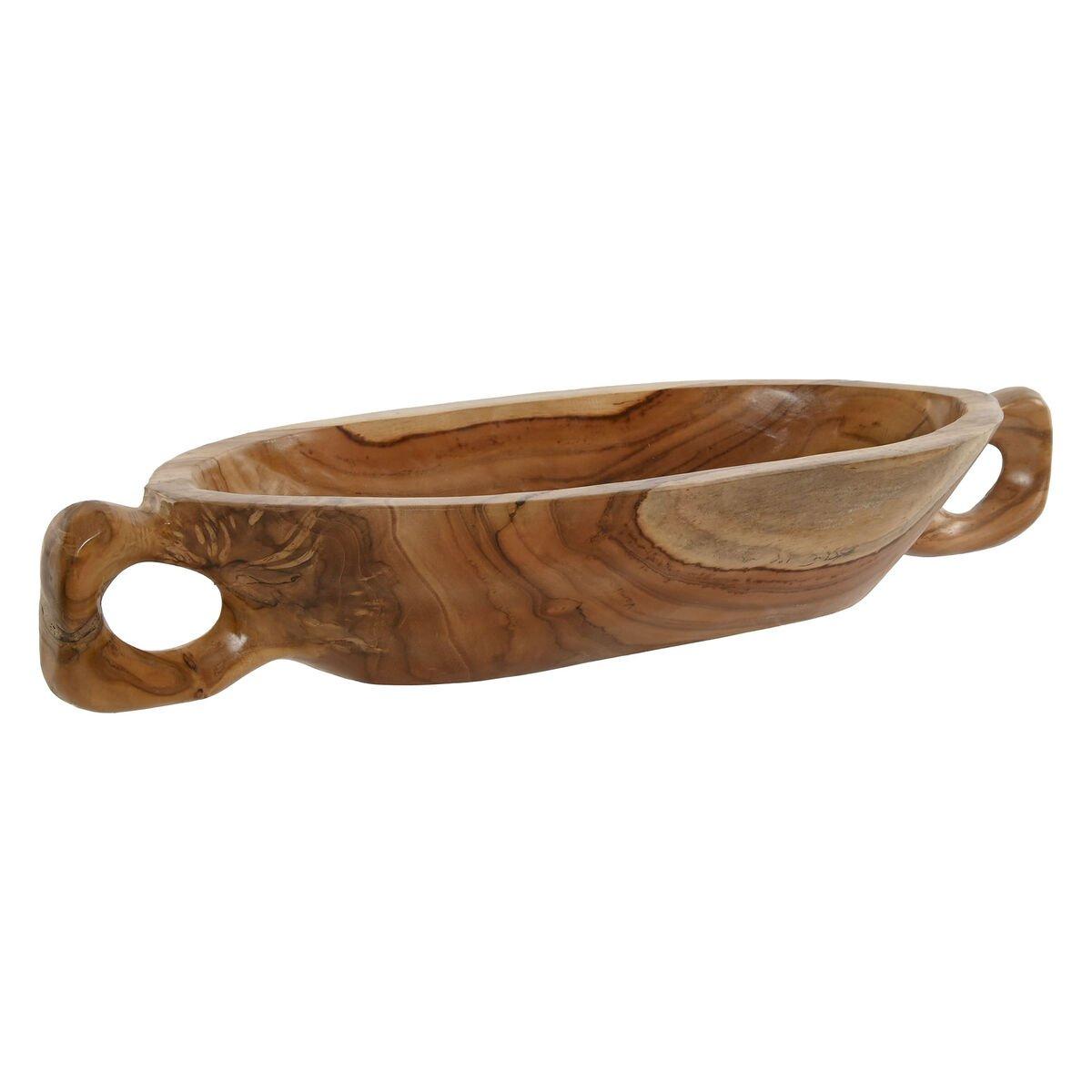 Centro de Mesa Home ESPRIT Marrón madera de teca 65 x 22 x 10 cm