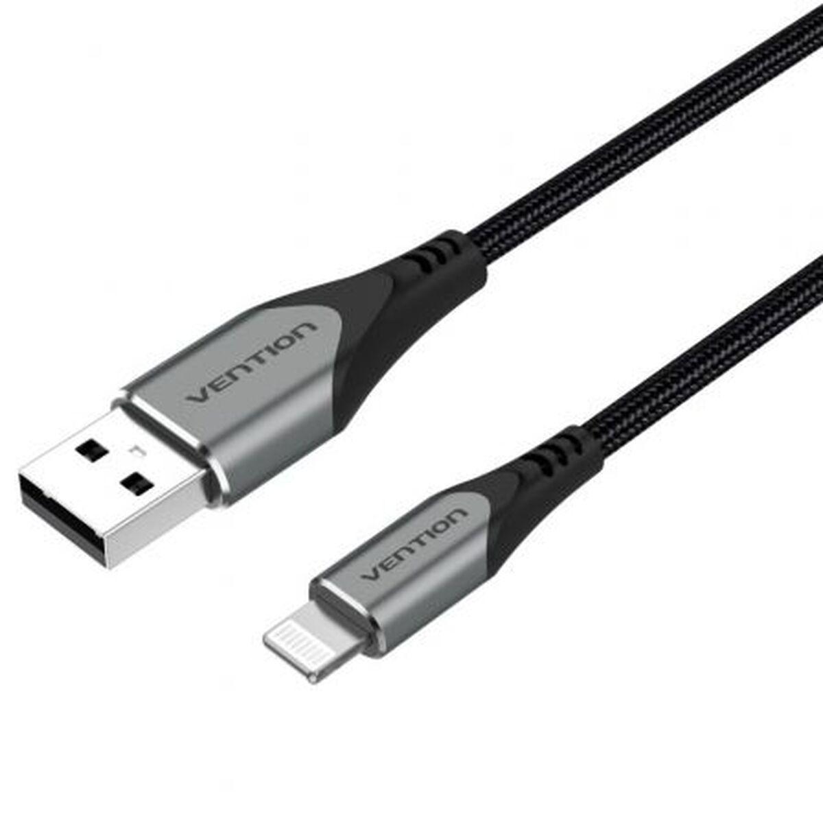 Cable USB a Lightning Vention LABHG Gris 1,5 m