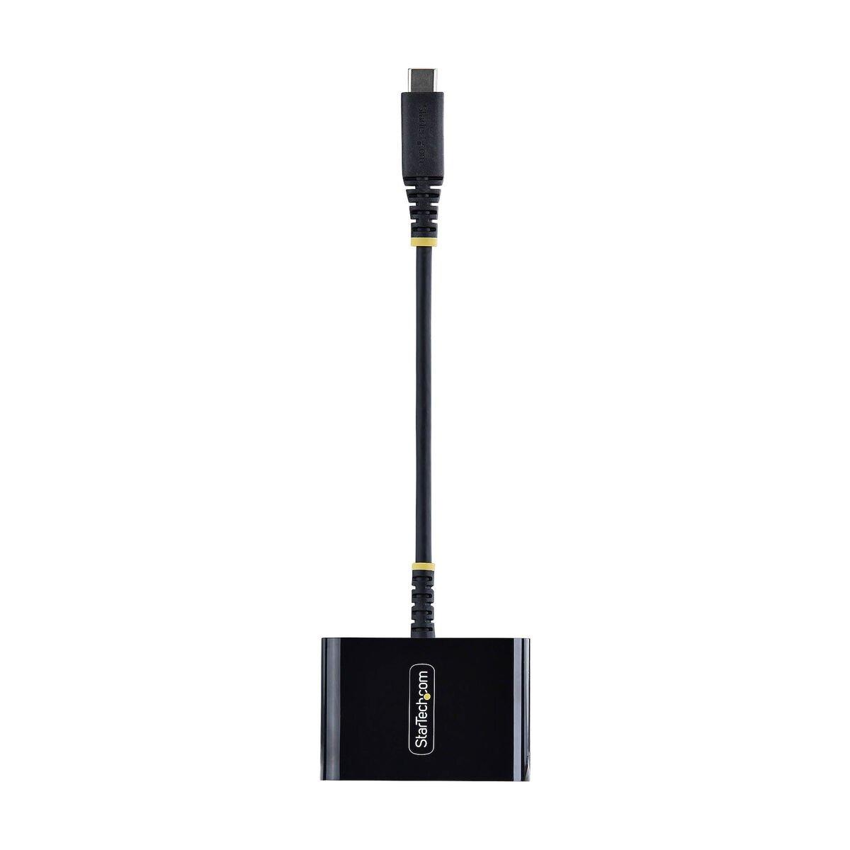 Cable USB Startech 168B-USBC-MULTIPORT Negro