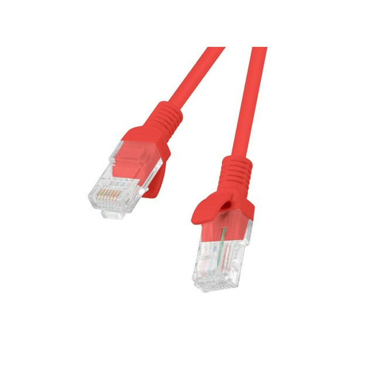 Cable de Red Rígido UTP Categoría 6 Lanberg PCU6-10CC-0200-R Rojo 2 m
