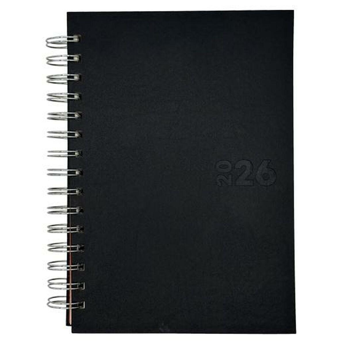 Agenda Didex BOSTON Negro 14,5 x 21 cm 2026