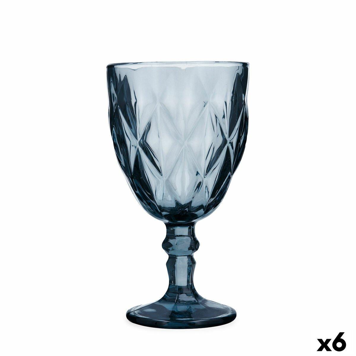 Copa Quid Maia Azul Vidrio 340 ml (6 Unidades)