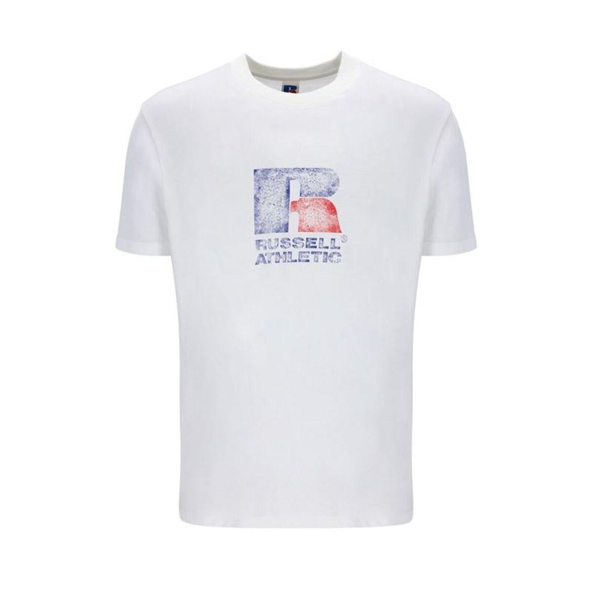 Camiseta de Manga Corta Hombre Russell Athletic Emt E36201 Blanco