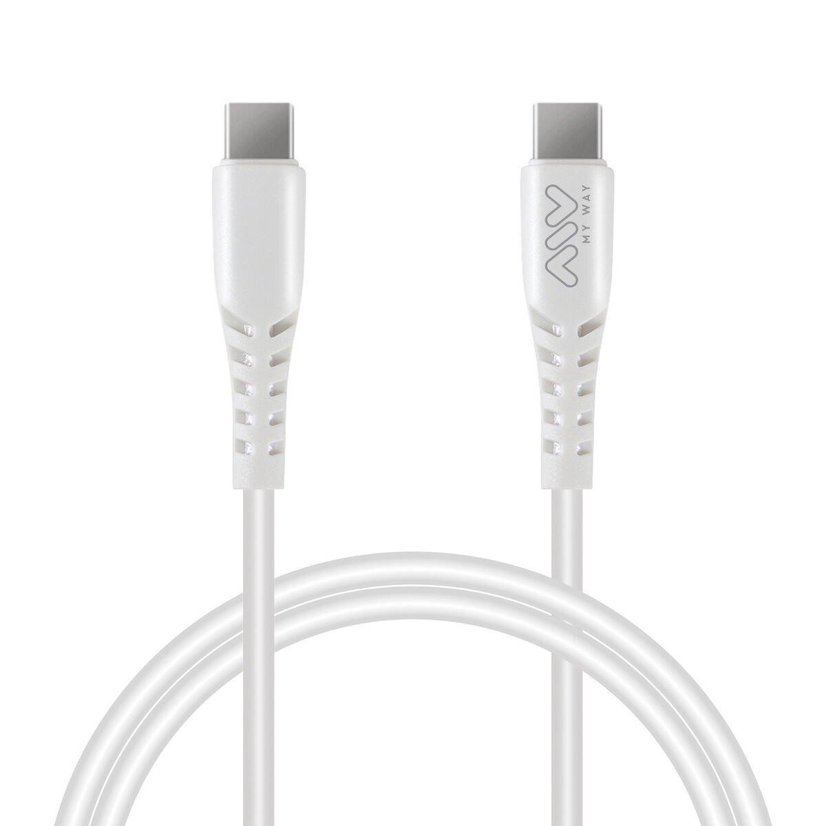 myway cable Tipo C-Tipo C 60W 1m blanco