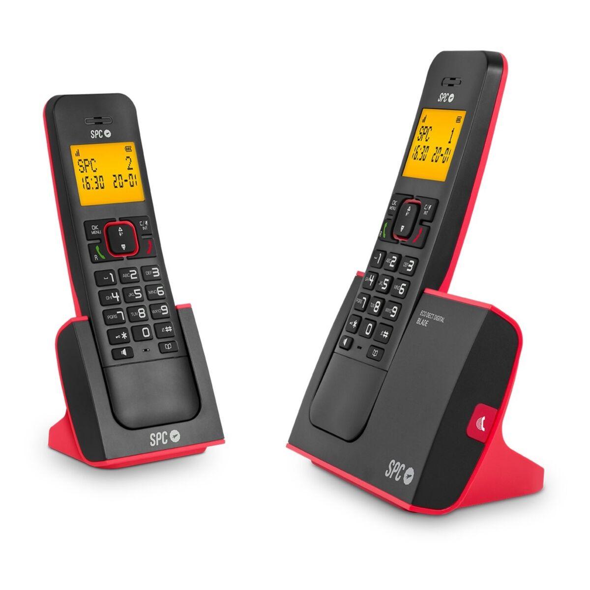 Teléfono Fijo SPC 7292RC2 BLA DUO Rojo 2 Unidades