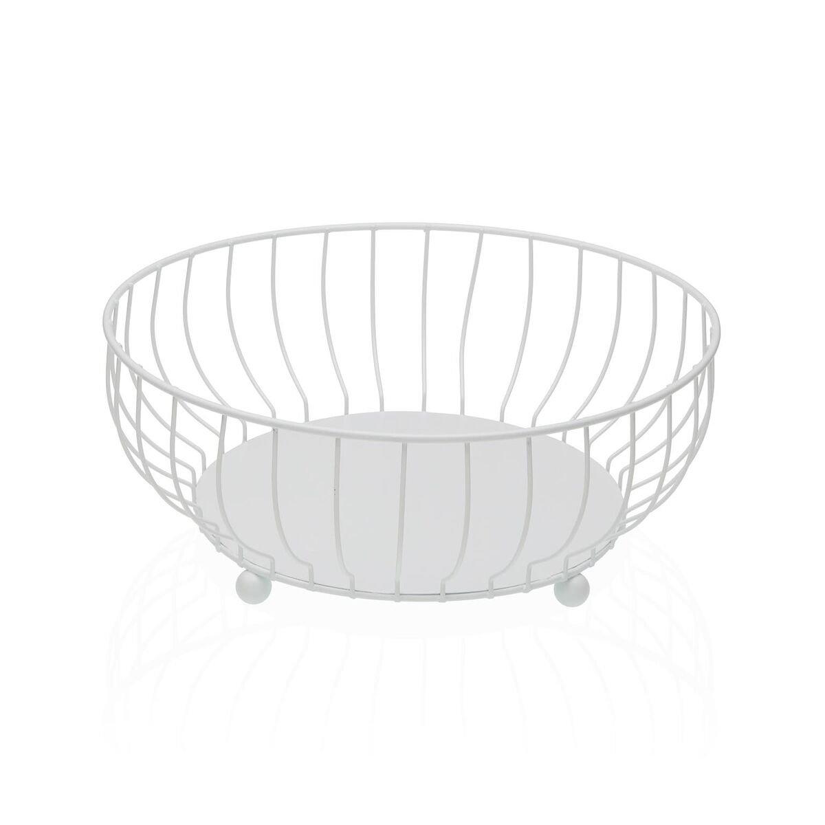 Frutero Versa Blanco Metal Acero 27,5 X 11 X 27,5 CM