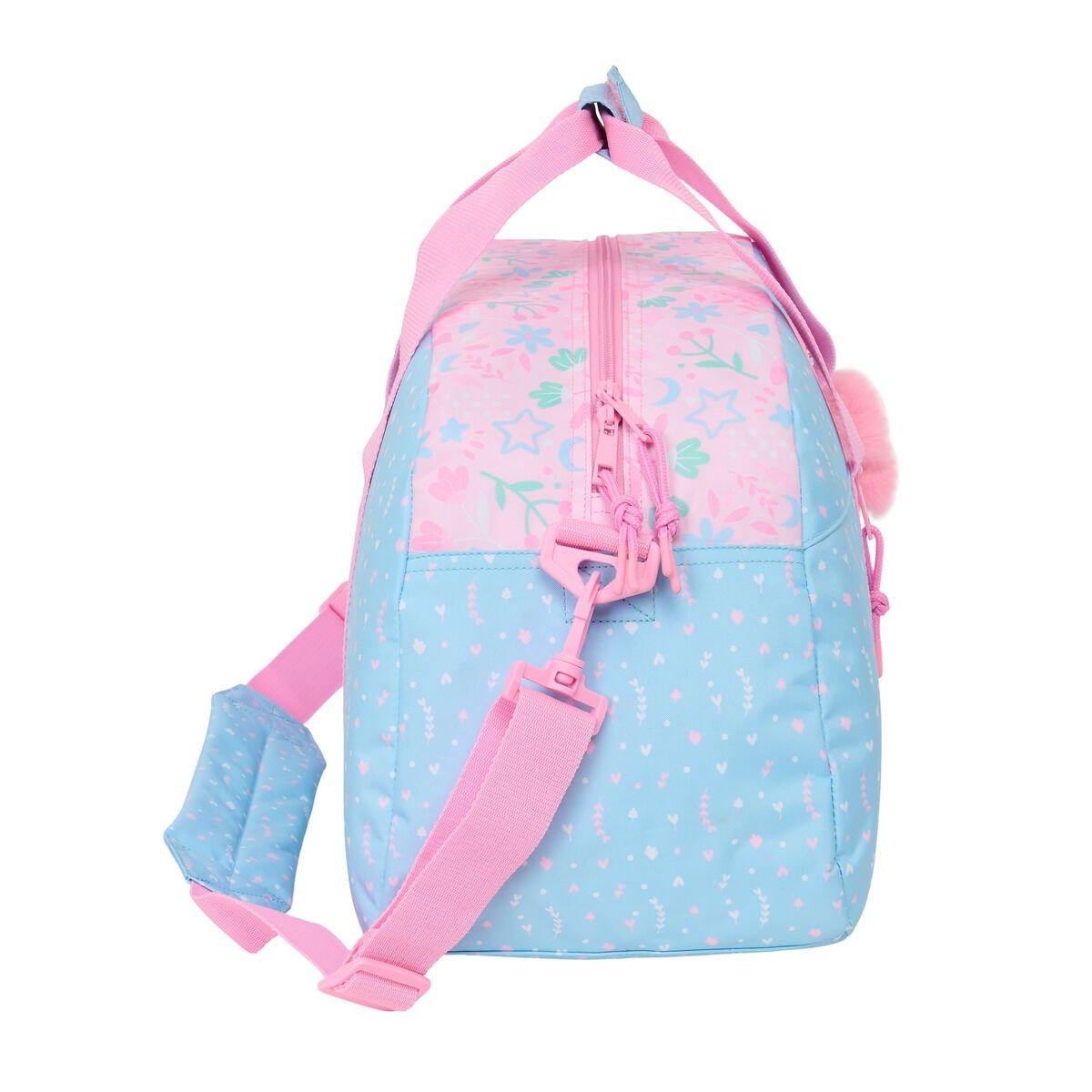 Bolsa de Deporte BlackFit8 Smile Rosa Azul claro 50 x 26 x 20 cm