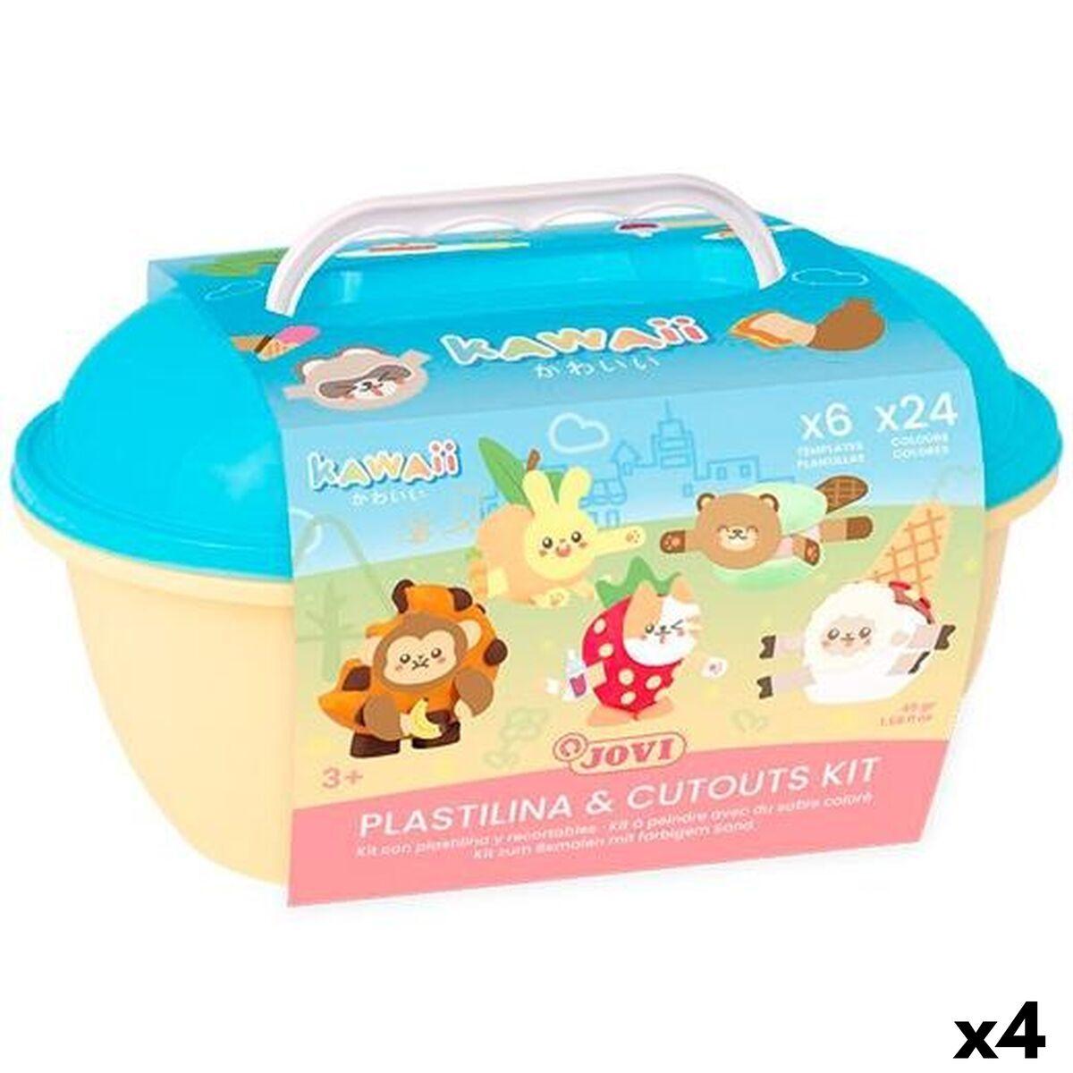 Juego de Plastilina Jovi KAWAII AIR DRY Multicolor (4 Unidades)