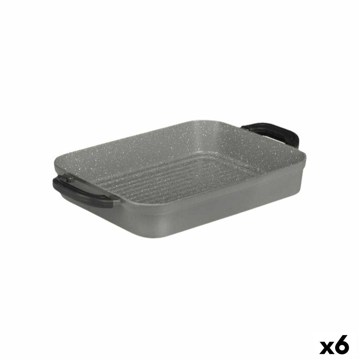 Asadora Kinvara Blanco Rojo Gris Silicona Aluminio 32 x 25 cm