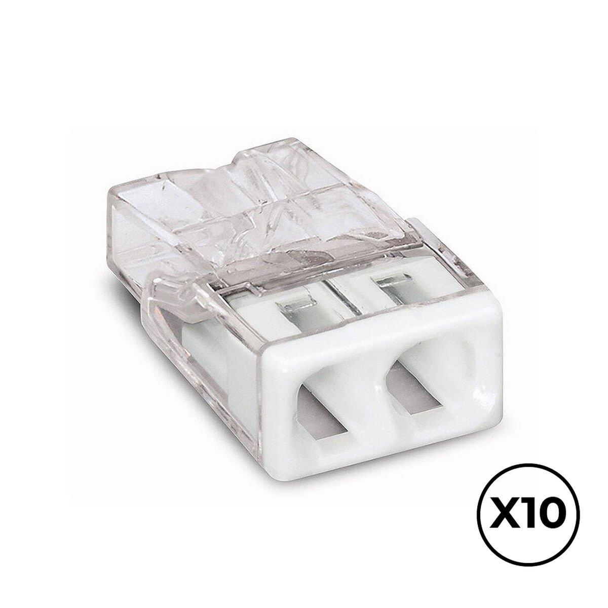 Conector rápido Wago 2,5 mm Conexiones x 2 (10 Unidades)