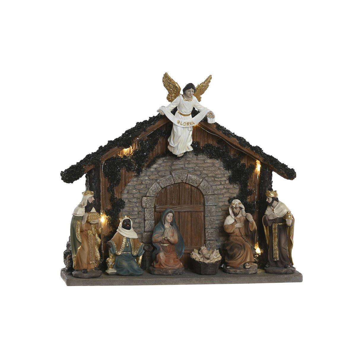 Belén de Navidad Home ESPRIT Multicolor Resina