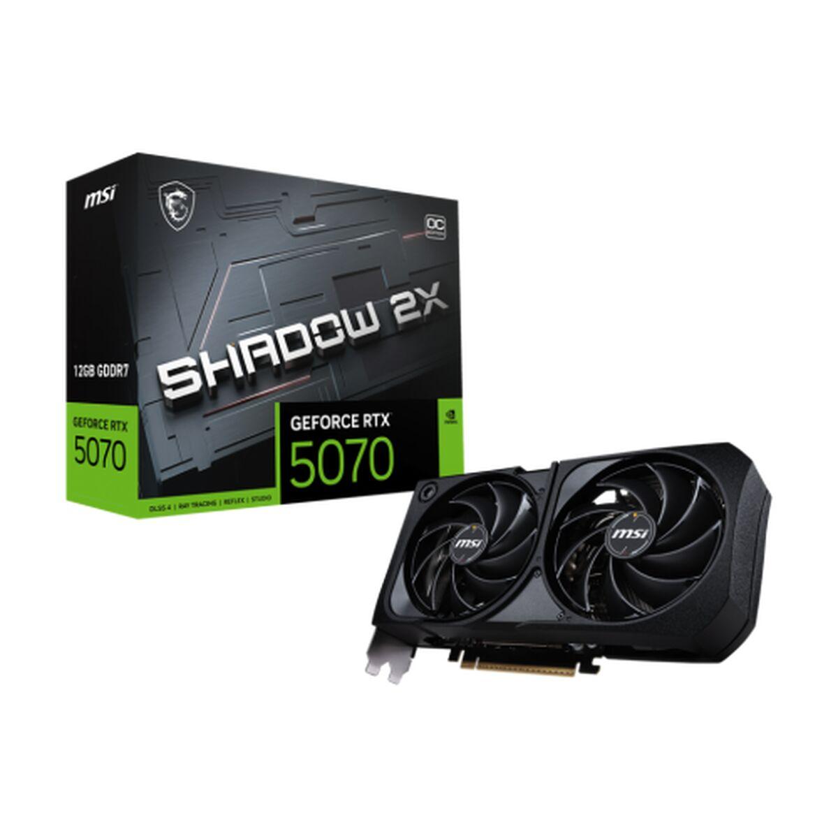 Tarjeta Gráfica MSI RTX 5070 12G SHADOW 2X OC nvidia geforce rtx 5070 12 GB GDDR7